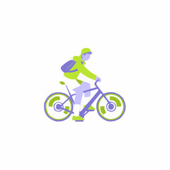 Fototapeta premium mountain bike silhouette