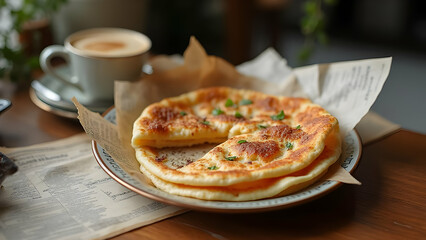  Punjabi Breakfast Platter with Chai and Curd