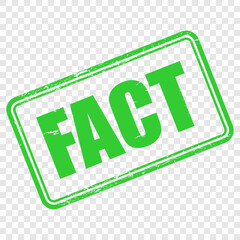 fact rubber stamp and design vector