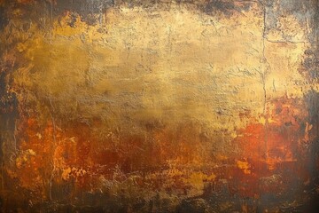 Obraz premium Explore Golden Depths, Abstract Texture with Warm Earthy Tones and Distressed Details