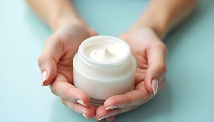 Hand Cream Moisturizing Lotion in Protective Jar