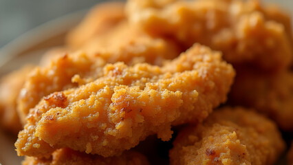deep fried chicken nuggets on a plate