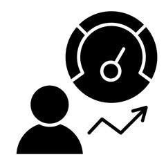 Employee Progress  Icon Element For Design
