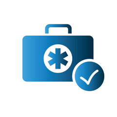 First aid kit icon design template