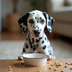 dog in a bowl