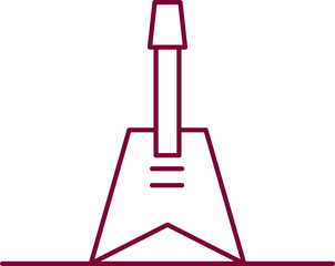 Line Music Instrument Icon Element