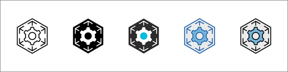 Scalability Icon Pack Multistyle Illustration