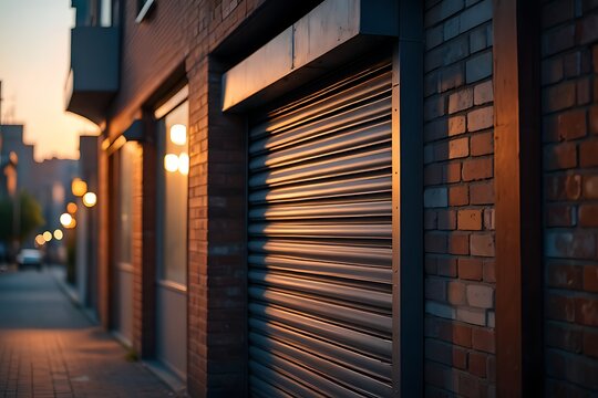 A single, long exposure captures an old, urban street at night, with a corridor of stone arches and pillars casting deep shadows under the faint glow of streetlights