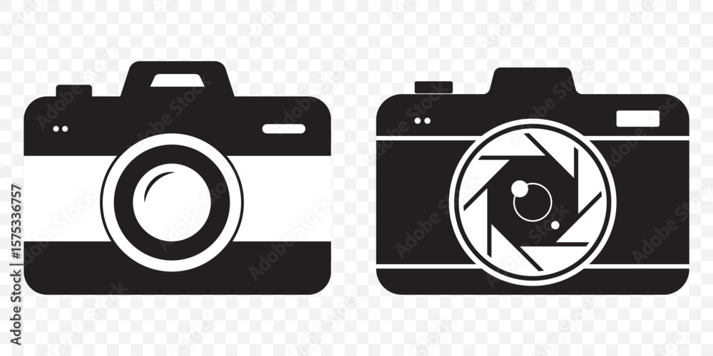 Fototapete outline filled vector sign ofvs - camera vector icon . isolated transparent . photo camera sign . bl
