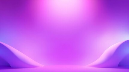 Colorful 3D rendering of modern abstract shapes in smooth purple and pink tones, futuristic gradient background ideal for branding, banners, websites, or visual presentations