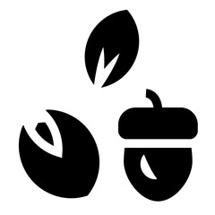 nuts -  Healthy and Organic Foods - solid fill