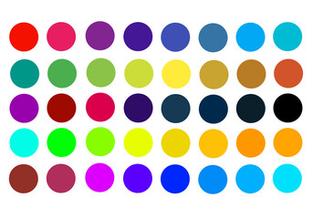 vector illustration of a set of colorful drops