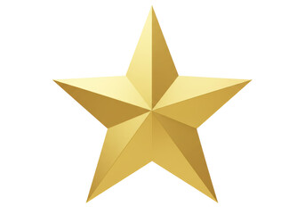 Isolated Golden Star Award Symbol Icon