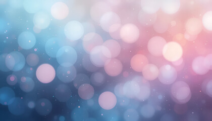 Fototapeta premium A dreamy bokeh background with pastel colors creates a soft, ethereal, and romantic atmosphere with shimmering lights and delicate circles.