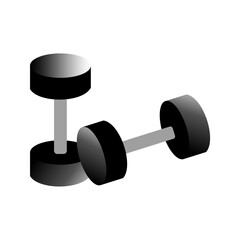 dumbbell isolated on white background