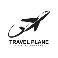 Modern Airplane Travel Logo Design – Aviation, Flight, Airline, Jet Branding Icon