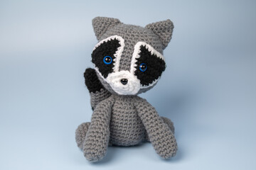 Crochet stuffed animal raccoon  © Atchison Photo