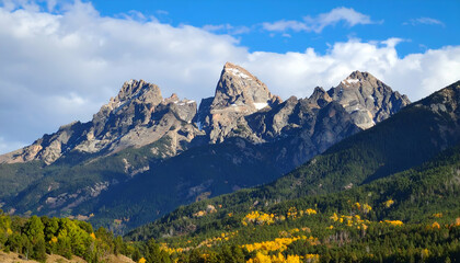 Majestic Teton Range Autumn Glory.