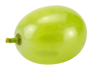 Fresh green grape isolated on white background for healthy food and natural fruit photography