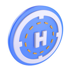 Helipad 3D Illustration Icon