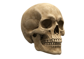 Isolated Weathered Human Skull