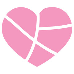 하트 귀여운 아이콘 패키지 선물 핑크