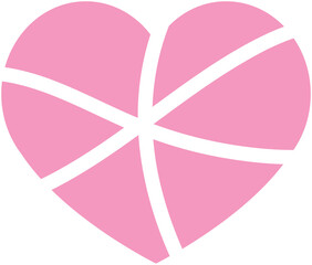 하트 귀여운 아이콘 패키지 선물 핑크