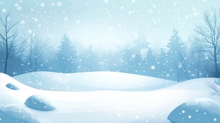 Winter landscape with snow (1)