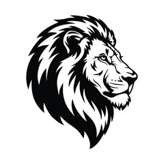Lion Head Vector, King of Jungle Clipart, Tribal Lion Face Illustration, Bold Lion Design, Majestic Lion Graphic