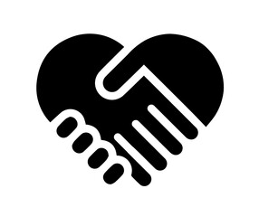 Obraz premium handshake icon vector illustration