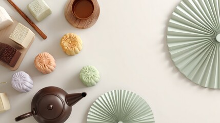 Mid-Autumn Festival Mooncakes and Tea Set