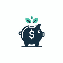 Piggy bank logo