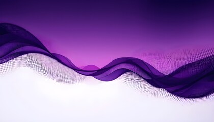 Abstract Purple Wave with Halftone Texture for Business and Promotional Materials