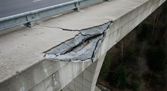 Inspecting concrete bridge damage and deterioration for safety and structural integrity analysis