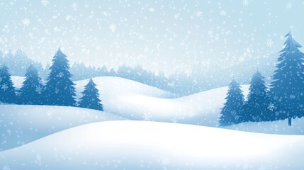 Snowy winter landscape