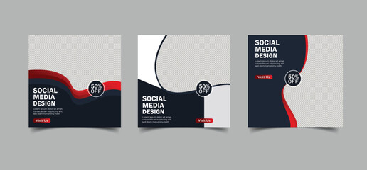 Digital marketing, social media post, and Instagram banner template