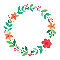 floral frame vector design 