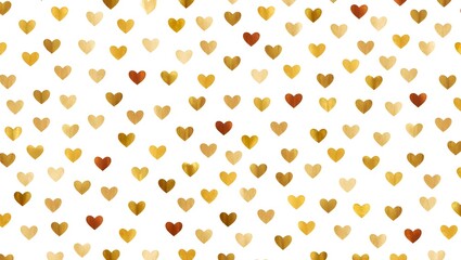 Elegant Heart Pattern Background with Gold and Copper Tones for Festive Celebrations
