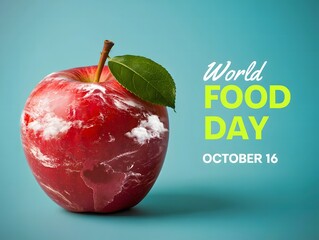 World Food Day October 16th Celebration Symbolism Earth Apple