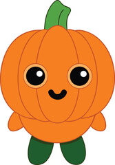 Happy Pumpkin Buddy with Leafy Wig