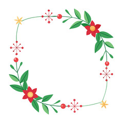 Fototapeta premium floral frame vector design 