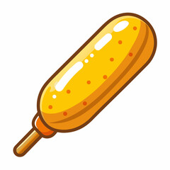 hot dog with mustard