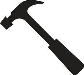 Hammer Icon on Transparent Background