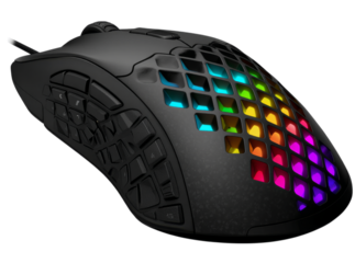 Advanced gaming mouse rgb lighting multiple buttons ergonomic design, On Transparent Background, Png