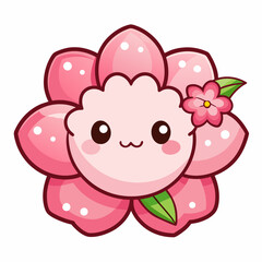 pink elephant with flower