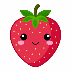 Obraz premium vector illustration of a strawberry