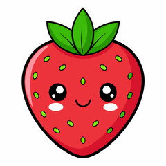 Obraz premium strawberry vector illustration