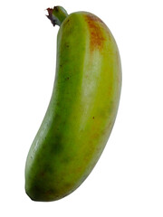 Green banana on transparent background

