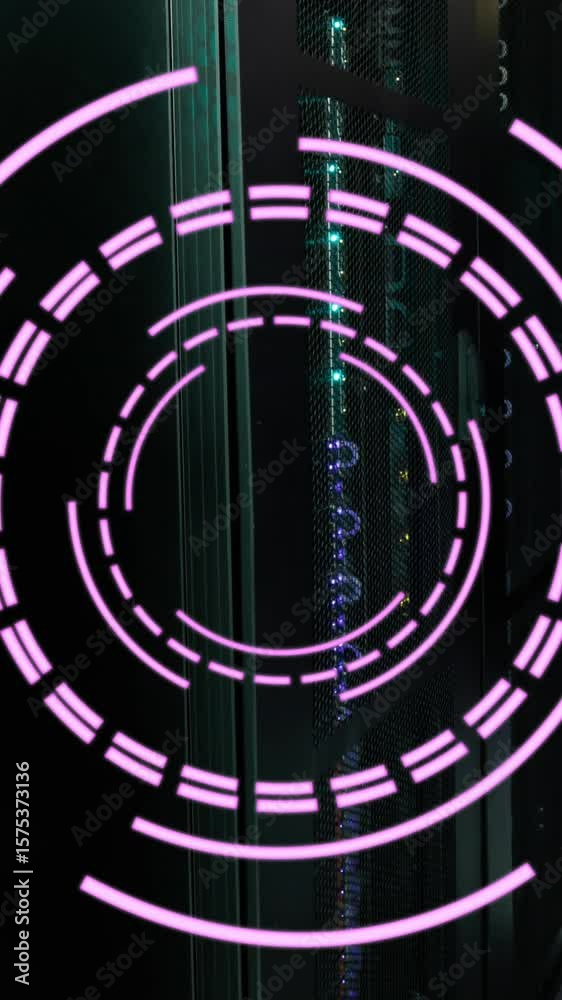 Poster animation of scope scanning and data processing over computer servers
