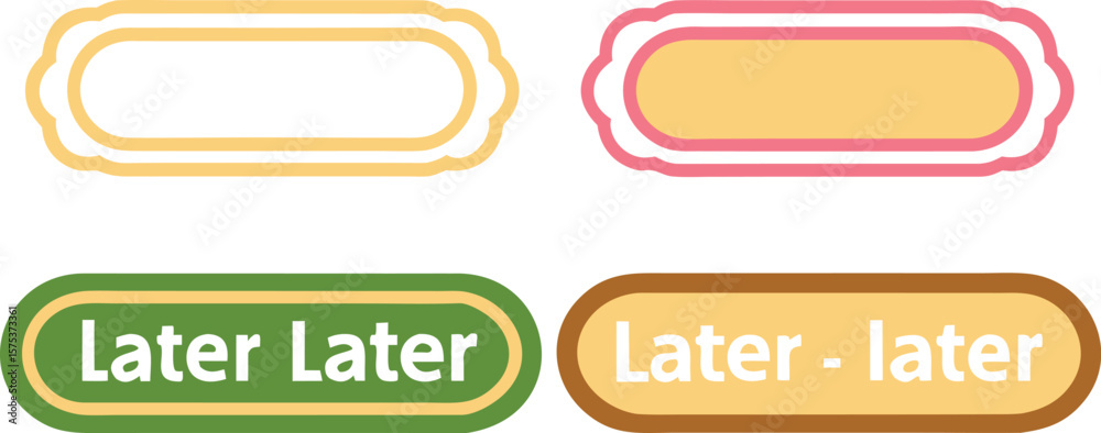 Fototapete accept and decline button. agree disagree to terms and condition. colourful buttons with tick and cr